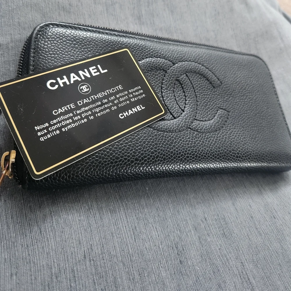 Chanel Cavier Timeless CC Zip-Around Long Wallet - Picture 5 of 11